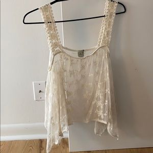 Lace Hankerchief Tank